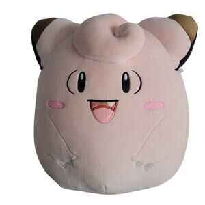 Pokemon Clefairy Squishmallows Plush Jazwares Pink Stuffed Toy Collectible
